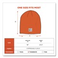 Head & Face Protection | Ergodyne 16814 N-Ferno 6812 One Size Fits Most Rib Knit Beanie - Orange image number 6