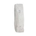 Mop Heads | Boardwalk BWK524R 24 oz. Pro Loop Web/Tailband Premium Saddleback Rayon Mop Head - White (12/Carton) image number 1
