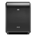Towel Dispensers | Tork 771828 12.32 in. x 9.32 in. x 15.95 in. Electronic Hand Towel Roll Dispenser for 8 in. Rolls - Black (1/Carton) image number 0