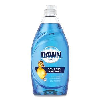 JANITORIAL | Dawn 80736874 Ultra 18 oz. Pour Bottle Liquid Dish Detergent - Original Scent (10/Carton)