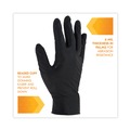 Food Service Disposable & Single Use Gloves | Ansell 49278 9.5 in. Long 6 mil Thick G10 Powder-Free Kraken Grip Nitrile Gloves - X-Large, Black (900/Carton) image number 5