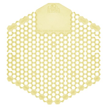 Fresh Products 3WDS-F-010I060M-10 Wave 3D Urinal Deodorizer Screen - Citrus Scent, Yellow (10/Box)