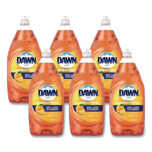 Dishwashing Detergents | Dawn 01659 Ultra 38 oz. Bottle Antibacterial Dishwashing Liquid - Orange Scent (8/Carton) image number 0