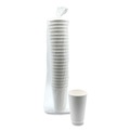 Cups | Boardwalk BWKDW16HCUPPK 16 oz. Double-Walled Paper Hot Cups - White (25/Pack) image number 0