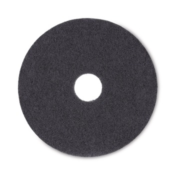 Boardwalk BWK4016BLA 16 in. Diameter Stripping Floor Pads - Black (5/Carton)