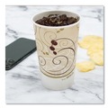 Cups | SOLO RP16P-J8000 Symphony 16 oz. Paper Cold Cups - White/Beige (1000/Carton) image number 5
