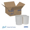 Perforated Roll & Hand Towels | Scott 01010 8 in. x 15 in. 2-Ply Essential Center-Pull Towels - White (4 Rolls/Carton) image number 1
