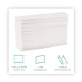 Perforated Roll & Hand Towels | Windsoft 101C 10.2 in. x 13.25 in. 1-Ply C-Fold Paper Towels - White (200/Pack, 12 Packs/Carton) image number 3