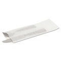 Specialty Bags | Bagcraft 300039 2-3/4 in. x 10 in. Silverware Bags - White (2000/Carton) image number 2