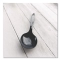 Disposable Spoons | Boardwalk BWKSOUPBLHVY Heavyweight Polypropylene Soup Spoon Cutlery - Black (1000/Carton) image number 3