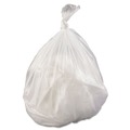 High-Density Trash Bags | Inteplast Group S404817N 45 gal. 17 microns 40 in. x 48 in. High-Density Interleaved Commercial Can Liners - Clear (25 Bags/Roll, 10 Rolls/Carton) image number 1