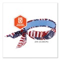 Head & Face Protection | Ergodyne 12561 Chill-Its 6700CT One Size Fits Most Cooling Bandana PVA Tie Headband - Stars and Stripes image number 6