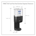 Hand Sanitizer Dispensers | PURELL 6424-01 ES6 5.25 x 8.56 x 12.13 1,200 mL Touch Free Hand Sanitizer Dispenser - Graphite (1/Carton) image number 3