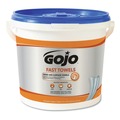 Hand Sanitizing Wipes | GOJO Industries 6299-02 9 in. x 10 in. Fast Towels Hand Cleaning Towels - White (2/Carton) image number 1