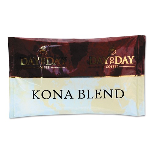 Coffee - Caffeinated | Day to Day Coffee 23002 1.5 oz. Pack 100 Percent Pure Coffee - Kona Blend (42 Packs/Carton) image number 0