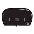 Toilet Tissue Dispensers | Papernet 419485 5.5 x 15.7 x 9.8 HyTech Seas Mini JRT Twin Dispenser - Black (1/Carton) image number 0