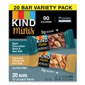 Meals & Snack Bars | KIND 27964 0.7 oz. Minis - Dark Chocolate Nuts and Sea Salt/Caramel Almond and Sea Salt (20/Pack) image number 0