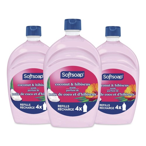 Soap Refills | Softsoap 61049619 50 oz Liquid Hand Soap Refills - Coconut and Hibiscus Scent (3/Carton) image number 0