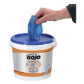 Hand Sanitizing Wipes | GOJO Industries 6299-02 9 in. x 10 in. Fast Towels Hand Cleaning Towels - White (2/Carton) image number 2