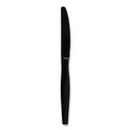 Disposable Knives | Boardwalk BWKKNIFEHWBLA Heavyweight Polystyrene Knife Cutlery - Black (1000/Carton) image number 1