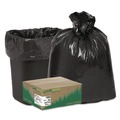 Low-Density Trash Bags | Earthsense Commercial 1507783 24 in. x 33 in. 16-Gallon 0.85 mil. Linear Low Density Recycled Can Liners - Black (500/Carton) image number 5