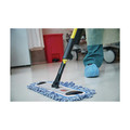 Mop Heads | Rubbermaid Commercial FGQ41600BL00 18 in. Nylon/Polyester Microfiber High Absorbency Mop Pad - Blue (6/Carton) image number 2