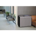 Indoor Waste Receptacles | Rubbermaid Commercial 1961629 33 Gallon Configure 1 Stream Mixed Recycling Waste Receptacle - Gray image number 3