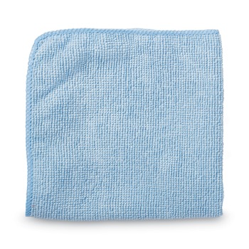 Rubbermaid Commercial 1820583 16 in. x 16 in. Microfiber Cleaning Cloths - Blue (24/Pack)