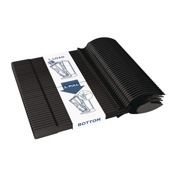 DISPOSABLE SPORKS | Dixie DUSSPR5 SmartStock Mediumweight Spork Plastic Tri-Tower Dispensing System Cutlery - Black (960/Carton)