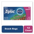 Resealable Bags | Ziploc 315892 6.5 in. x 3.25 in. Seal Top Snack Bags - Clear (1080/Carton) image number 6
