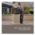 Outdoor Waste Receptacles | Rubbermaid Commercial FG917188BEIG Ranger 45-Gallon Fire-Safe Structural Foam Container - Beige image number 9