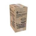 Food Containers & Lids | Pactiv Corp. Y6707WPSFG 6.88 in. x 4.56 in. x 3 in. 16 oz. Classic Carry-Out Aluminum Containers - Black/Gold (100/Carton) image number 2