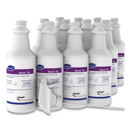 Disinfecting & Cleaning Solutions | Diversey Care 4277285 Oxivir TB 32 oz. Bottle One-Step Disinfectant Cleaner (12/Carton) image number 0