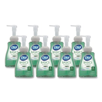 Dial Professional 1700035432 Basics 10 oz Hypoallergenic Foaming Hand Wash - Aquatic (8/Carton)