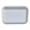 Food Containers & Lids | GEN 2WH 8.5 in. x 6.03 in. x 1.11 in. #2 Meat Trays - White (500/Carton) image number 2
