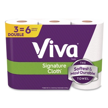 PRODUCTS | Viva 56530 5.1 in. x 11 in. 1-Ply Signature Cloth Choose-A-Sheet Kitchen Roll Paper Towels - White (8/Carton)