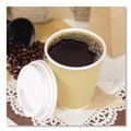 Bulk Savings Pricing 2 | Karat C-KRC512 12 oz. Paper Ripple Hot Cups - Kraft/White (500/Carton) image number 4