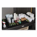 Carts | Rubbermaid Commercial 2124078 18.75 in. x 3.62 in. 11-Section Amenity Organizer for all Rubbermaid Commercial Full-Size and Compact Housekeeping Carts - Black image number 2