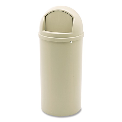 Indoor Waste Receptacles | Rubbermaid Commercial FG816088BEIG 15 gal. Marshal Classic Plastic Container - Beige image number 0