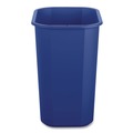 Indoor Waste Receptacles | Boardwalk TCIND312BLR 3 Gallon Polypropylene Deskside Recycling Bin - Blue image number 1