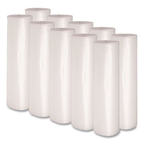 Low-Density Trash Bags | Boardwalk X6639DCKR01 33 in. x 39 in. 1.4 mil 33 gal. Recycled Low-Density Polyethylene Can Liners - Clear (100/Carton) image number 0