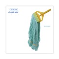 Mop Heads | Boardwalk BWK1200XLCT Ecomop Looped-End Recycled Fibers Mop Head - Extra Large, Green (12/Carton) image number 5