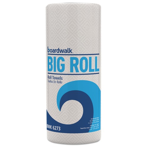 Perforated Roll & Hand Towels | Boardwalk SOD413494 11 in. x 8.5 in. 2-Ply Kitchen Roll Towel - White (12/Carton) image number 0
