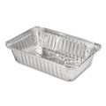 Food Containers & Lids | Handi-Foil 2060-30-500 5.13 in. x 7.06 in. x 1.69 in. Aluminum Pan with 1.5-lb. Capacity - Silver (500/Carton) image number 3