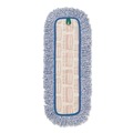 Mop Heads | Rubbermaid Commercial FGQ41600BL00 18 in. Nylon/Polyester Microfiber High Absorbency Mop Pad - Blue (6/Carton) image number 2