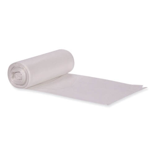 Low-Density Trash Bags | Heritage L6639TC ER1 Eco Blend Max 33 in. x 39 in. 0.8 mil 33 Gallon Can Liners - Clear (25 Bags/Roll, 8 Rolls/Carton) image number 0