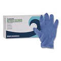Food Service Disposable & Single Use Gloves | Boardwalk 380MBXA 380 Series 4 mil Thick 9.5 in. Long Powder-Free Disposable General-Purpose Nitrile Gloves - Medium, Blue (100/Box) image number 0