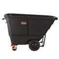 Carts & Trucks | Suncast Commercial RMTTHD100 1 cu. Yd. 2,200 lbs. Capacity Forkliftable Frame Heavy Duty Tilt Truck - Black/Red image number 0