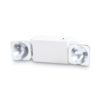 LAMPS | Tatco 70012 12.75 in. x 4 in. x 5.5 in. Swivel Head Twin Beam Emergency Lighting Unit - White