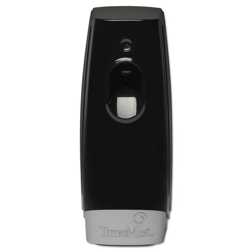 Air Freshener Dispensers | TimeMist 1047811 3.5 in. x 3.5 in. x 8.25 in. Settings Metered Air Freshener Dispenser - Black (6/Carton) image number 0